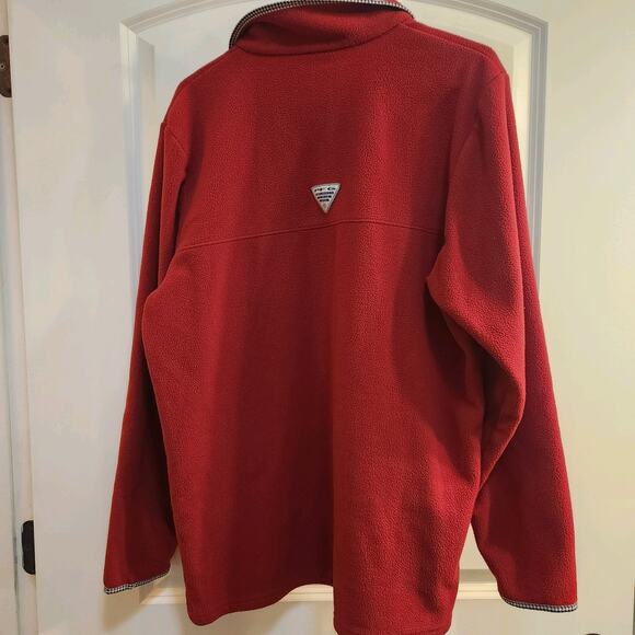 NWOT Columbia Mens Red‎ Fleece Pullover Alabama Crimson Tide Medium - Picture 4 of 4